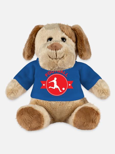 Football Goalscorer Logo: The Goleador Emblem - MiniFeet® Dog Helge - royal blue