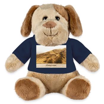 L’Islande en hiver - Chien en peluche Helge MiniFeet® - bleu marine - Devant