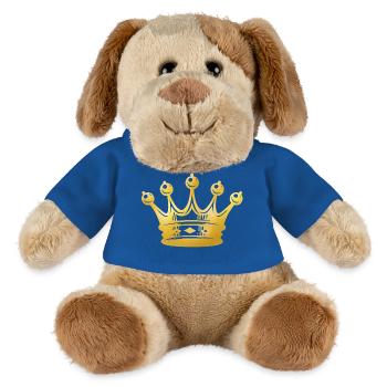 Goldene Krone Silhouette - MiniFeet® Hund Helge - Königsblau - Vorne