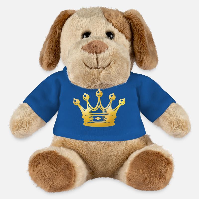 Gold Crown Silhouette - MiniFeet® Dog Helge - royal blue