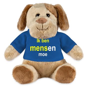 Ich bin es leid, dass die Leute ihre Nachrichten entwerfen - MiniFeet® Hund Helge - Königsblau - Vorne