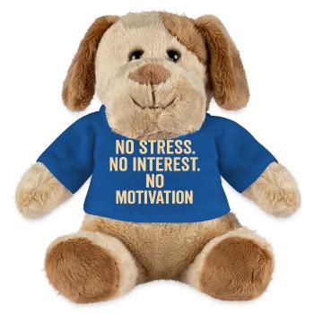 No Stress No Motivation - MiniFeet® Dog Helge - royal blue - Front