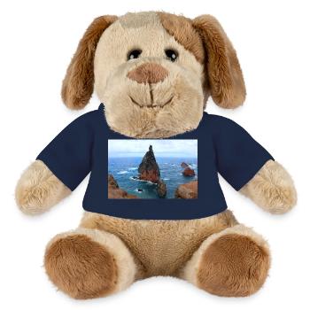 Affiche Madère Portugal - Chien en peluche Helge MiniFeet® - bleu marine - Devant