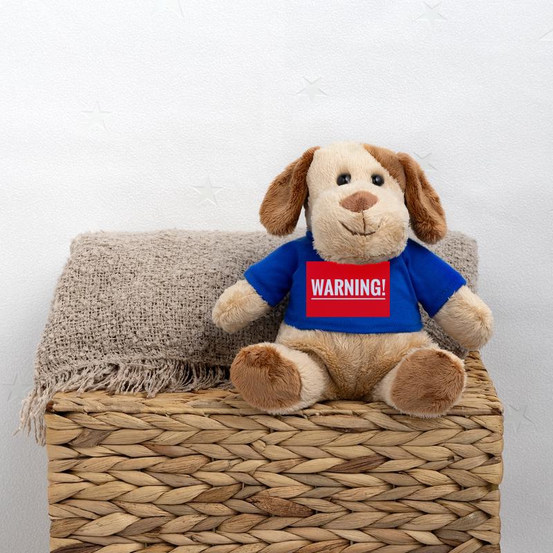 Warnung Flexibles Stickdesign MiniFeet® Hund Helge