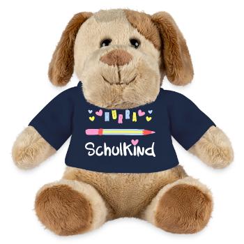 HURRA SCHULKIND Einschulung Schulanfang Schulstart - MiniFeet® Hund Helge - French Navy - Vorne