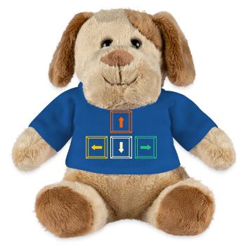 Gaming Computer Gamer Gaming Gamer - MiniFeet® Dog Helge - royal blue - Front