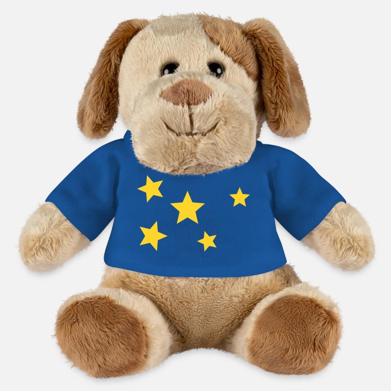 Étoiles - Chien en peluche Helge MiniFeet® - bleu roi