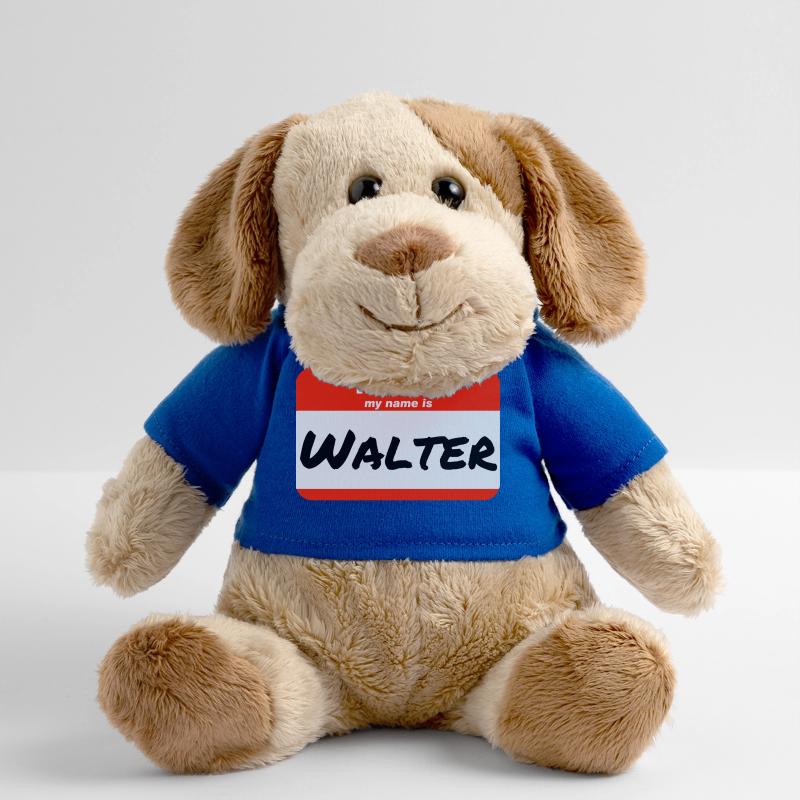 Hello My Name Is Walter Label Name Tag MiniFeet® Dog Helge