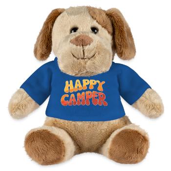 Happy Camper Retro Font - MiniFeet® Dog Helge - royal blue - Front