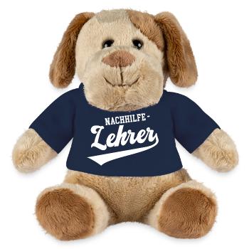 Nachhilfelehrer Schule Lehrer Nachhilfe Geben - MiniFeet® Hund Helge - French Navy - Vorne