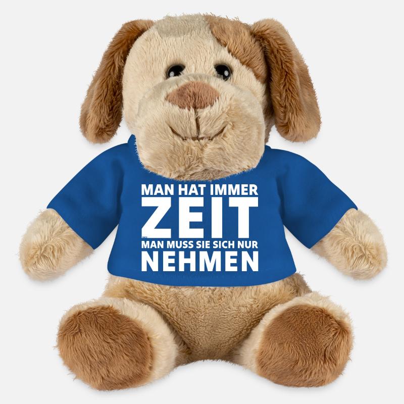 Man hat immer Zeit - MiniFeet® Hund Helge - Königsblau