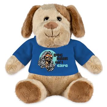 poils de chien, je m’en fiche - Chien en peluche Helge MiniFeet® - bleu roi - Devant