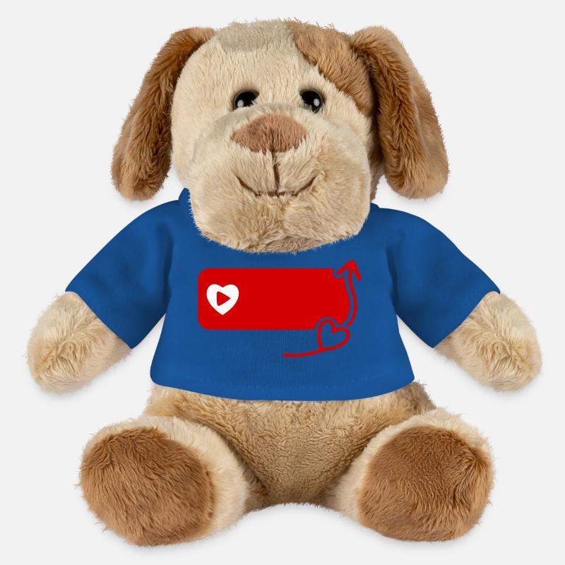 Lovely YouTube Inspired Subscribe Flat Icon - MiniFeet® Dog Helge - royal blue