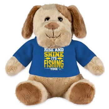 Fisherman Sport Fisherman Fishing Angler Saying - MiniFeet® Dog Helge - royal blue - Front