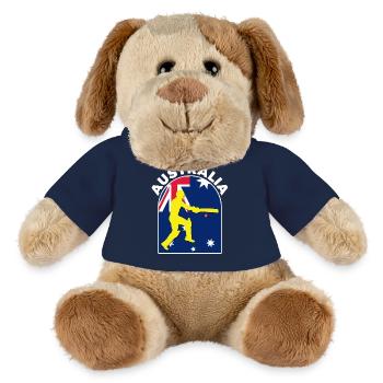 Australia Cricket Batsman Australia Flag - MiniFeet® Dog Helge - french navy - Front