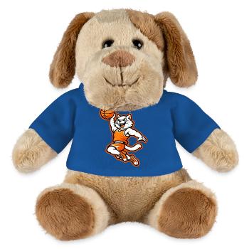 Angry Basketball Cat Slam Dunk Mascot - MiniFeet® Dog Helge - royal blue - Front
