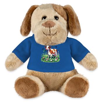 PixelArt Happy Cow - MiniFeet® Hund Helge - Königsblau - Vorne
