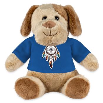 Dreamcatcher / Spiritual / Esotericism / Culture - MiniFeet® Dog Helge - royal blue - Front