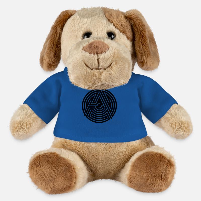 anarchy - Chien en peluche Helge MiniFeet® - bleu roi