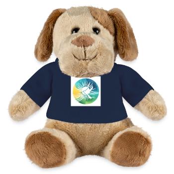 Colombe de la paix - Chien en peluche Helge MiniFeet® - bleu marine - Devant