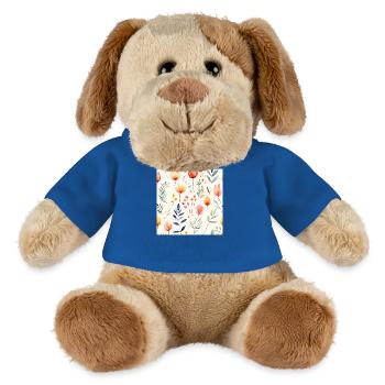 Blooming in watercolors - MiniFeet® Dog Helge - royal blue - Front