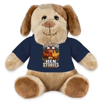 RACONTE-MOI TES HISTOIRES DE JEUNE FILLE - Chien en peluche Helge MiniFeet® - bleu marine - Devant