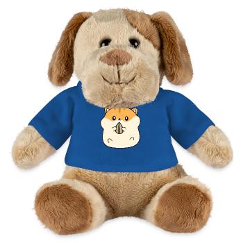Niedliche Hamstergrube essen - MiniFeet® Hund Helge - Königsblau - Vorne