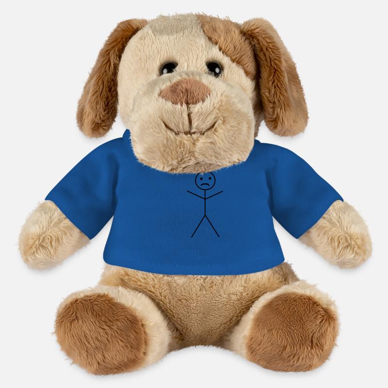 Strichmann Traurig - MiniFeet® Hund Helge - Königsblau