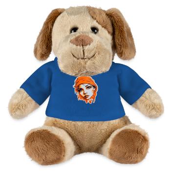 Fussballfan oranije - MiniFeet® Hund Helge - Königsblau - Vorne