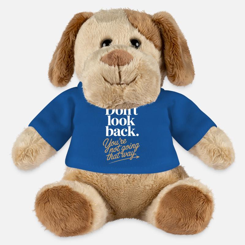 Don't Look Back You Not Going That Way Motivation - MiniFeet® Hund Helge - Königsblau