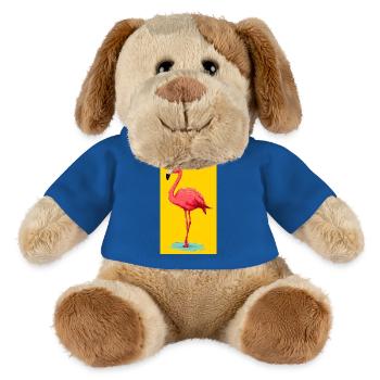 flamingo - MiniFeet® Dog Helge - royal blue - Front