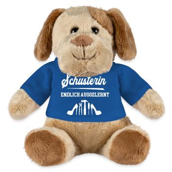 Schusterin Endlich Ausgelernt Lehrling Azubine - MiniFeet® Hund Helge - Königsblau - Vorne