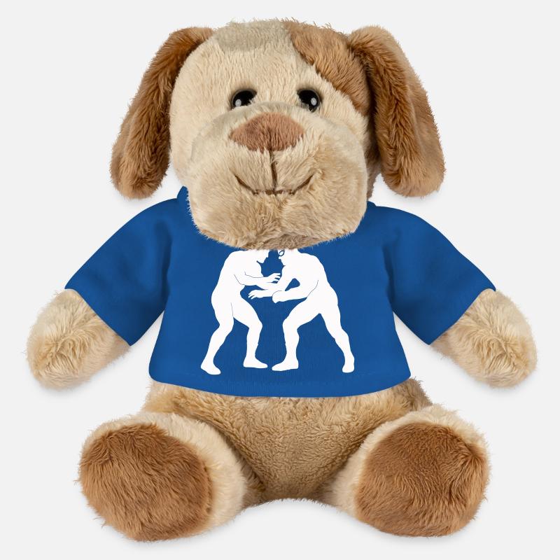 Lutte - Chien en peluche Helge MiniFeet® - bleu roi