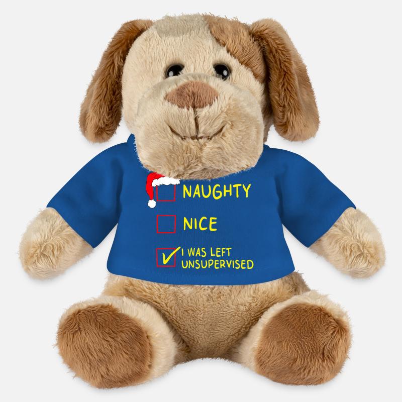 Naughty Nice – I Was Left Unsupervised Christmas - MiniFeet® Dog Helge - royal blue