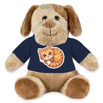 Écharpe douillette orange pour chat - Chien en peluche Helge MiniFeet® - bleu marine - Devant