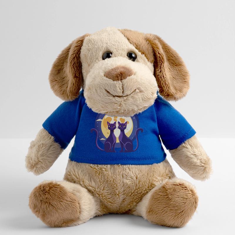 Deux chats devant la lune Chien en peluche Helge MiniFeet®
