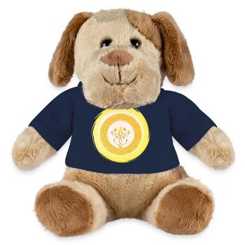Sandalphon de l'archange Crystal Star Gate - Chien en peluche Helge MiniFeet® - bleu marine - Devant