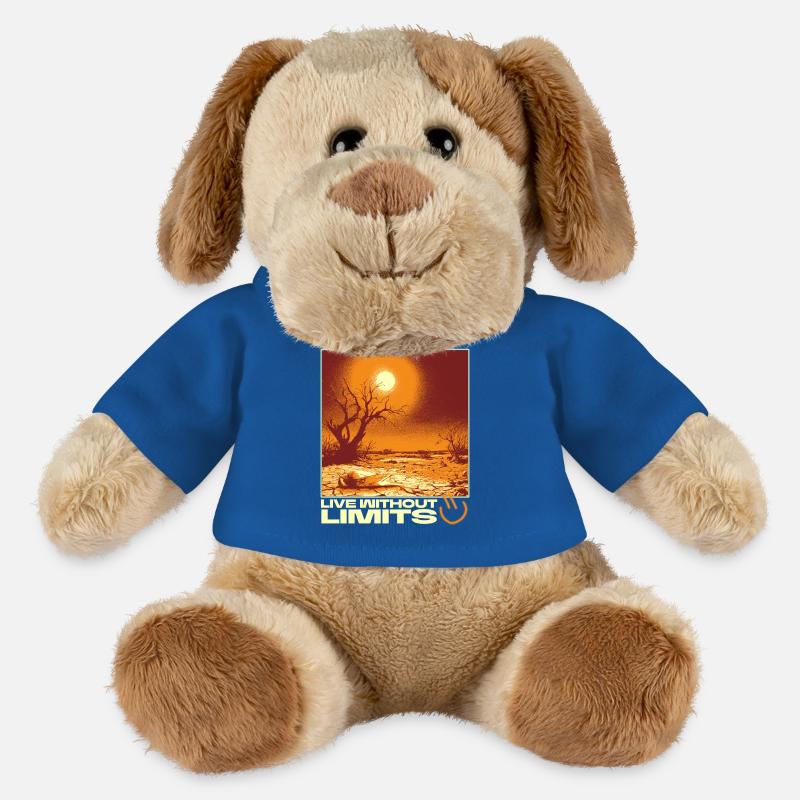 Live Without Limits – Surreal Desert Scene - MiniFeet® Hund Helge - Königsblau