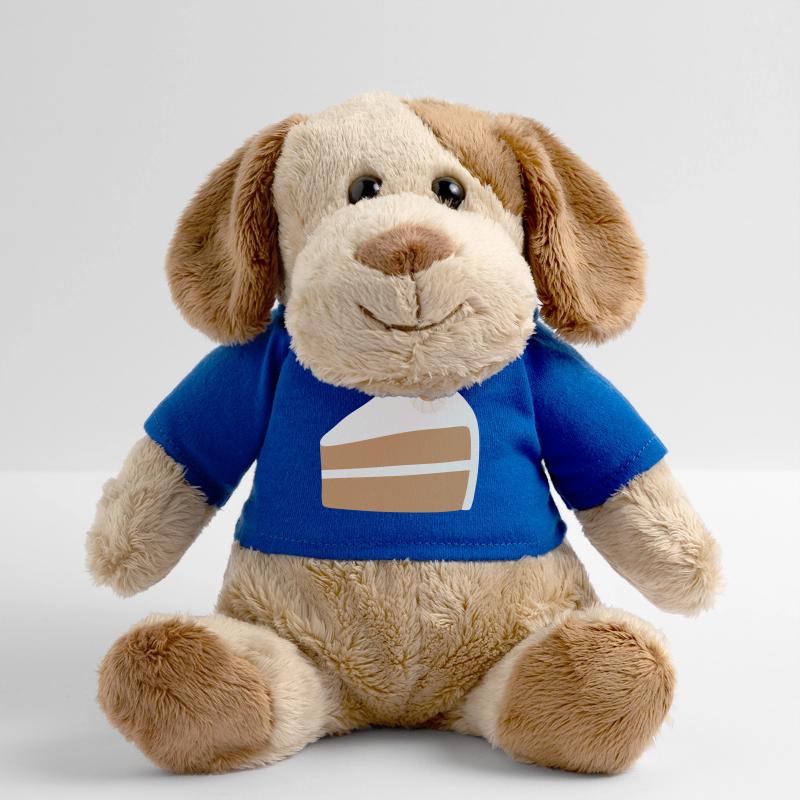 Conception de tranche de gâteau aux noix Chien en peluche Helge MiniFeet®