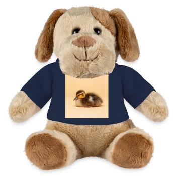Goldenes Küken auf cremefarbenem Hintergrund - MiniFeet® Hund Helge - French Navy - Vorne