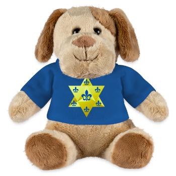 Merkaba Star & Feur de lis - MiniFeet® Hund Helge - Königsblau - Vorne