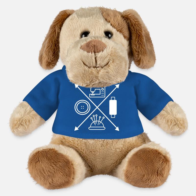 Nähen - MiniFeet® Hund Helge - Königsblau