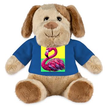 flamingo - MiniFeet® Dog Helge - royal blue - Front