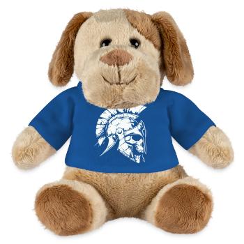 Crâne de Sparte 01 - Chien en peluche Helge MiniFeet® - bleu roi - Devant