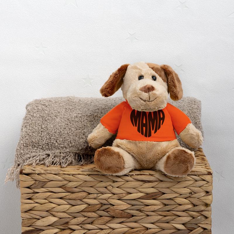 Mama Herz Form Mutter Herzform Muttertag Geschenk MiniFeet® Hund Helge