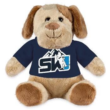 Mountain Snowboarder Ski Logo Design - MiniFeet® Hund Helge - French Navy - Vorne