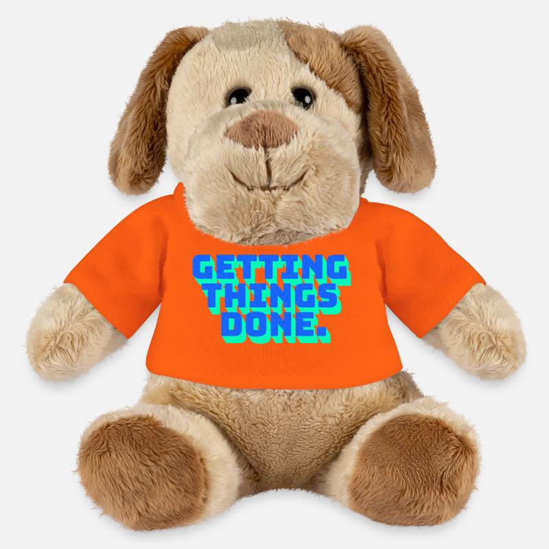 Focus Motivation Getting Things Done - MiniFeet® Dog Helge - golden orange