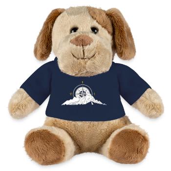 Montagne et Boussole - Chien en peluche Helge MiniFeet® - bleu marine - Devant