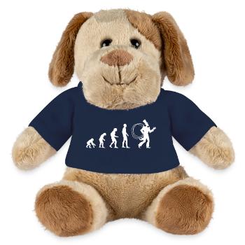 schornsteinfeger_rauchfangkehrer_chimney_sweepe - Chien en peluche Helge MiniFeet® - bleu marine - Devant