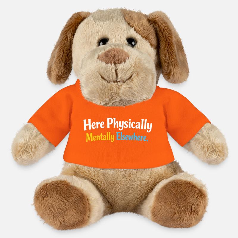 Sarcasm here, physical, mental, funny elsewhere - MiniFeet® Dog Helge - golden orange